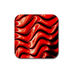 Fractal Mathematics Abstract Rubber Coaster (square)  by Nexatart