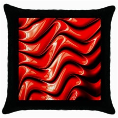 Fractal Mathematics Abstract Throw Pillow Case (black) by Nexatart