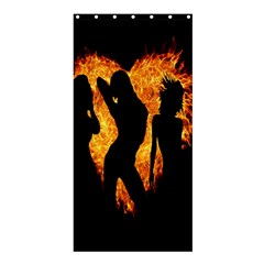 Heart Love Flame Girl Sexy Pose Shower Curtain 36  X 72  (stall)  by Nexatart