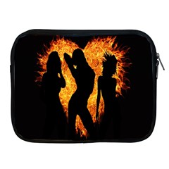 Heart Love Flame Girl Sexy Pose Apple Ipad 2/3/4 Zipper Cases by Nexatart