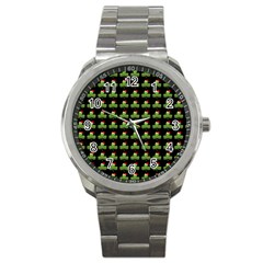 Irish Christmas Xmas Sport Metal Watch by Nexatart