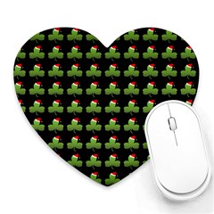 Irish Christmas Xmas Heart Mousepads by Nexatart