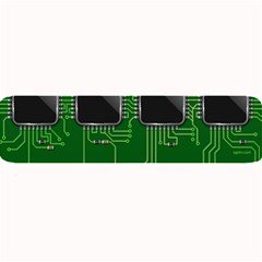 Green Circuit Board Pattern Large Bar Mats