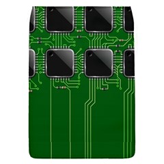 Green Circuit Board Pattern Flap Covers (S) 