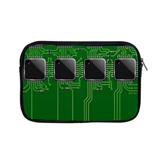 Green Circuit Board Pattern Apple iPad Mini Zipper Cases