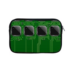 Green Circuit Board Pattern Apple Macbook Pro 13  Zipper Case