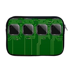 Green Circuit Board Pattern Apple MacBook Pro 17  Zipper Case