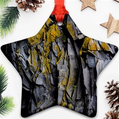 Grey Yellow Stone Ornament (Star)