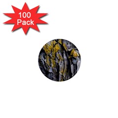 Grey Yellow Stone 1  Mini Magnets (100 pack) 