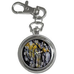 Grey Yellow Stone Key Chain Watches