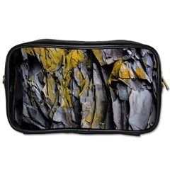 Grey Yellow Stone Toiletries Bags 2-Side