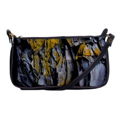 Grey Yellow Stone Shoulder Clutch Bags