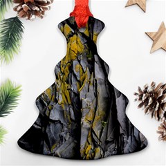 Grey Yellow Stone Ornament (Christmas Tree) 