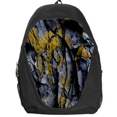 Grey Yellow Stone Backpack Bag