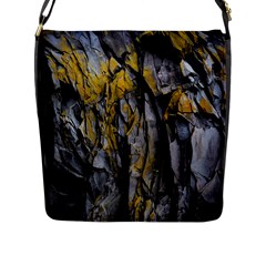 Grey Yellow Stone Flap Messenger Bag (L) 