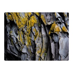 Grey Yellow Stone Double Sided Flano Blanket (Mini) 