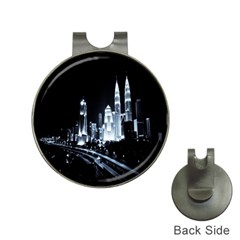 Kuala Lumpur Urban Night Building Hat Clips With Golf Markers