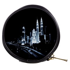 Kuala Lumpur Urban Night Building Mini Makeup Bags