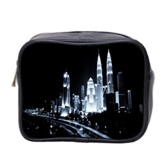 Kuala Lumpur Urban Night Building Mini Toiletries Bag 2-side by Nexatart