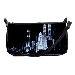 Kuala Lumpur Urban Night Building Shoulder Clutch Bags