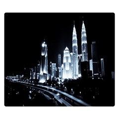 Kuala Lumpur Urban Night Building Double Sided Flano Blanket (small)  by Nexatart