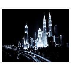 Kuala Lumpur Urban Night Building Double Sided Flano Blanket (medium)  by Nexatart