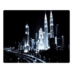 Kuala Lumpur Urban Night Building Double Sided Flano Blanket (large)  by Nexatart