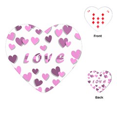 Love Valentine S Day 3d Fabric Playing Cards (heart) 