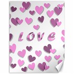 Love Valentine S Day 3d Fabric Canvas 12  x 16   11.86 x15.41  Canvas - 1