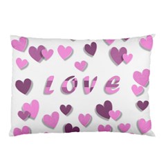 Love Valentine S Day 3d Fabric Pillow Case by Nexatart