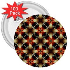 Kaleidoscope Image Background 3  Buttons (100 Pack)  by Nexatart