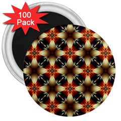 Kaleidoscope Image Background 3  Magnets (100 Pack) by Nexatart