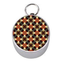 Kaleidoscope Image Background Mini Silver Compasses by Nexatart