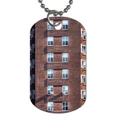 New York Building Windows Manhattan Dog Tag (two Sides) by Nexatart