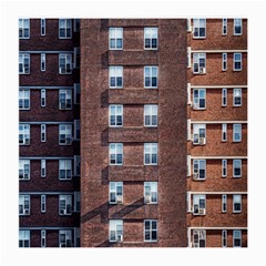 New York Building Windows Manhattan Medium Glasses Cloth by Nexatart