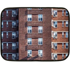 New York Building Windows Manhattan Fleece Blanket (mini) by Nexatart