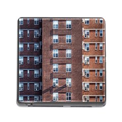 New York Building Windows Manhattan Memory Card Reader (square) by Nexatart