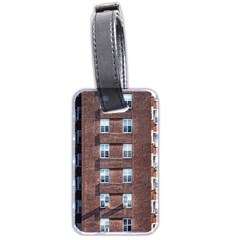 New York Building Windows Manhattan Luggage Tags (two Sides) by Nexatart