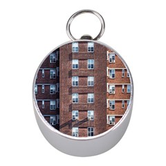 New York Building Windows Manhattan Mini Silver Compasses by Nexatart