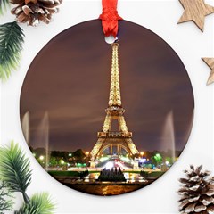 Paris Eiffel Tower Ornament (round) by Nexatart