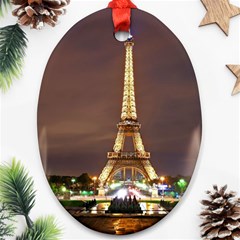 Paris Eiffel Tower Ornament (Oval)