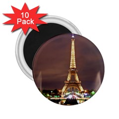 Paris Eiffel Tower 2 25  Magnets (10 Pack)  by Nexatart