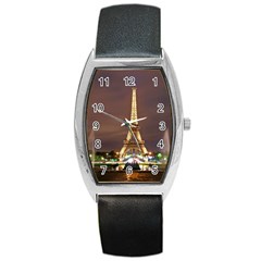 Paris Eiffel Tower Barrel Style Metal Watch