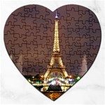 Paris Eiffel Tower Jigsaw Puzzle (Heart) Front