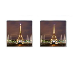 Paris Eiffel Tower Cufflinks (square) by Nexatart