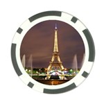 Paris Eiffel Tower Poker Chip Card Guard (10 pack) Front