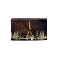 Paris Eiffel Tower Cosmetic Bag (small)  by Nexatart