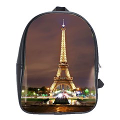 Paris Eiffel Tower School Bags(large)  by Nexatart