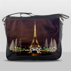 Paris Eiffel Tower Messenger Bags by Nexatart