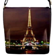 Paris Eiffel Tower Flap Messenger Bag (S)